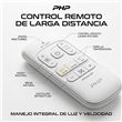 Ventilador de Techo Retráctil PHP JS8378 de 42" Blanco con Marco de Madera y 6 Velocidades